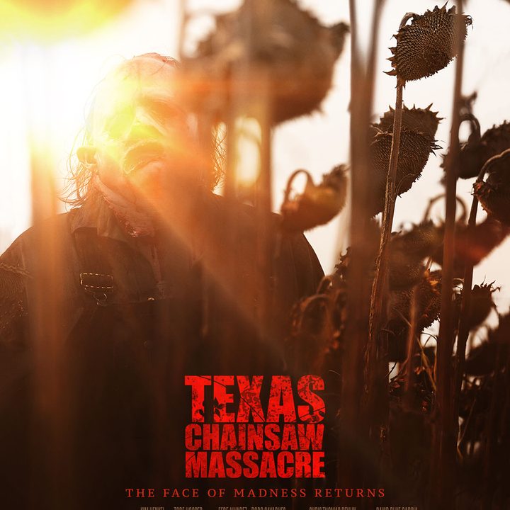 A poster for the Texas Chainsaw Massacre movie.