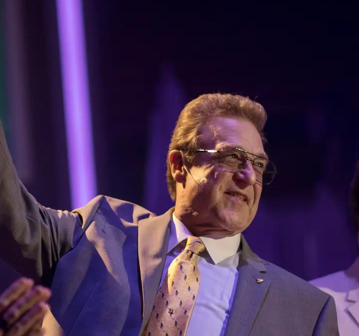 Adam Devine, from left, John Goodman, and Danny McBride in The Righteous Gemstones.