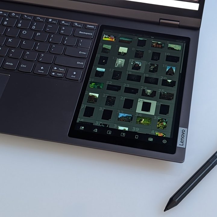The secondary display on the Thinkbook Plus Gen 3.