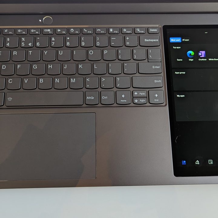 The ThinkBook Plus Gen 3 and it's trackpad.