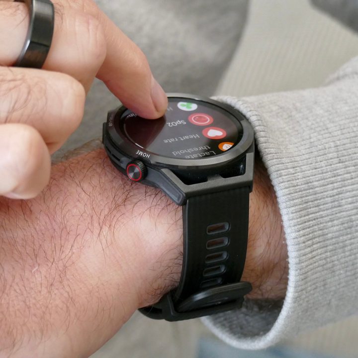 Huawei Watch GT Runner menu.