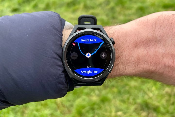Huawei Watch GT Runner Route Back feature.