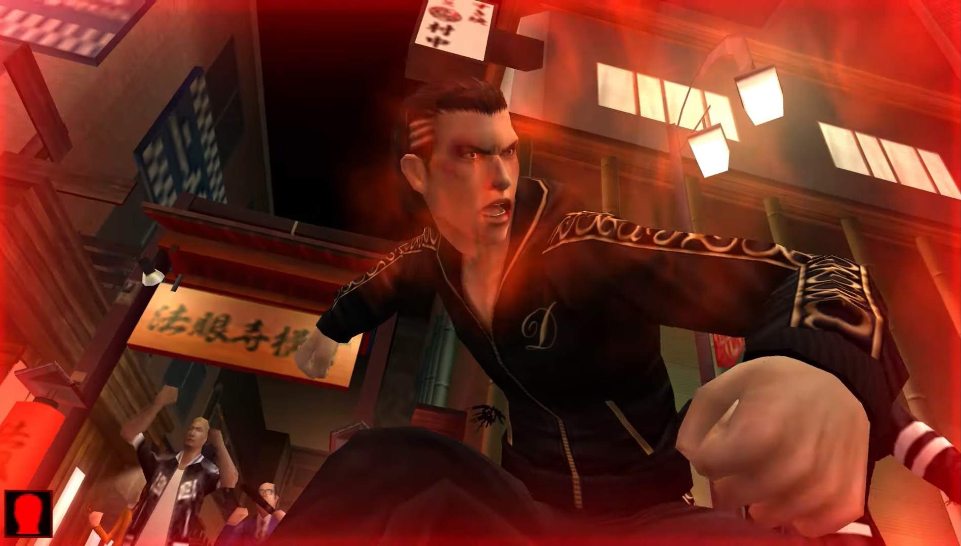 Yakuza: Black Dragon main character, Tatsuya Ukyo, charging a punch.