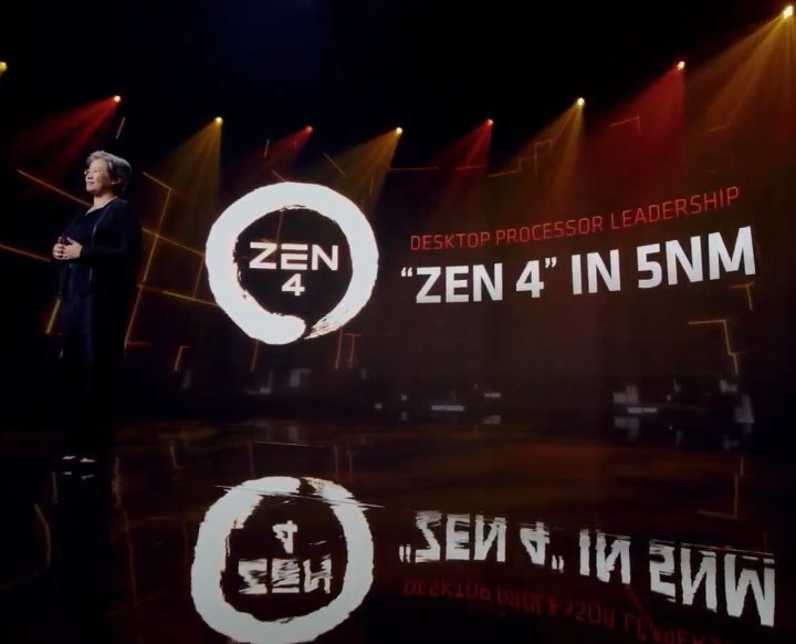 Dr. Lisa Su presents the new AMD Zen 4 CPU.
