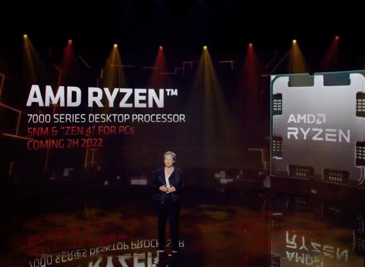 Dr. Lisa Su presents the new AMD chip.