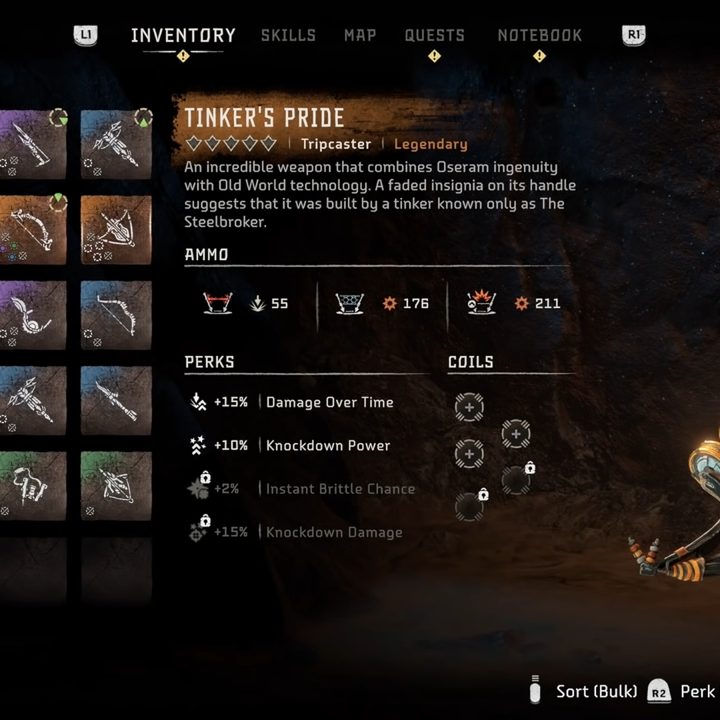 The Tinkers pride weapon.