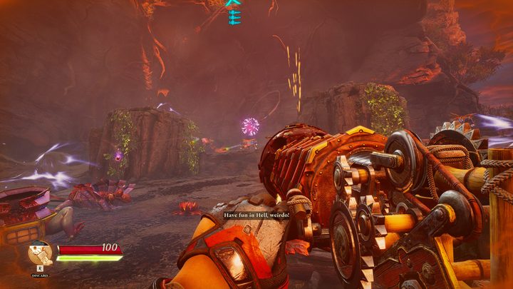 Firing a fireworks launcher in Shadow Warrior 3.