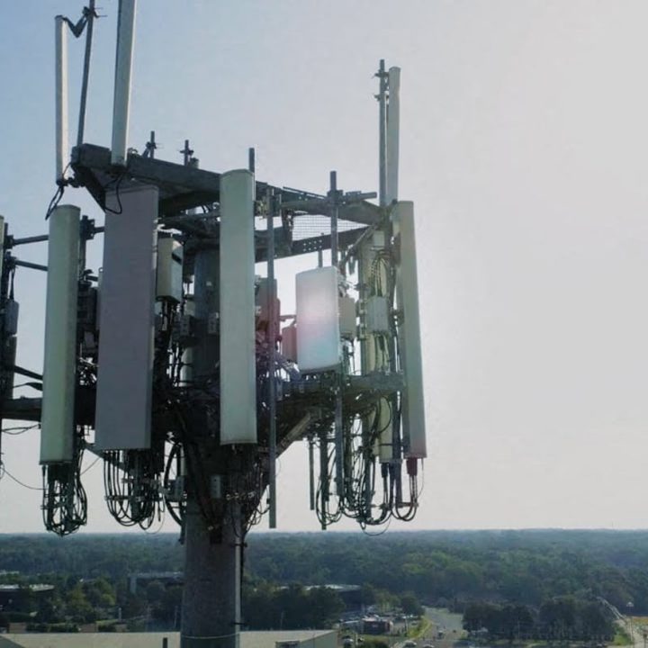 5G radio tower.