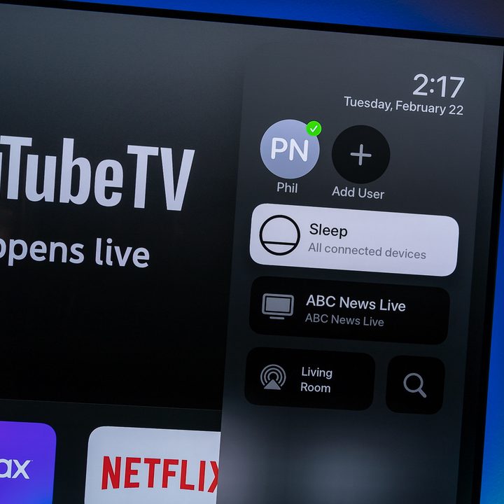 The sleep feature on Apple TV.