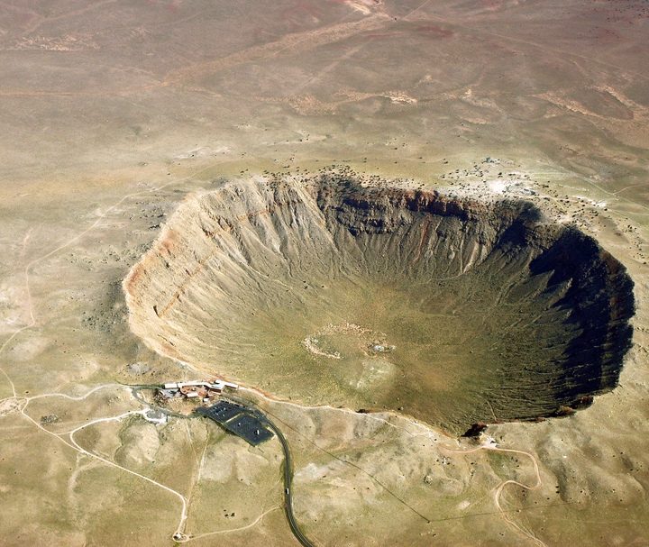 Barringer Crater in Arizona.
