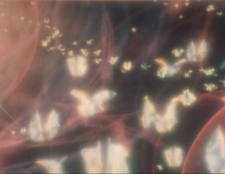 Angels float toward a white light in Brainstorm.