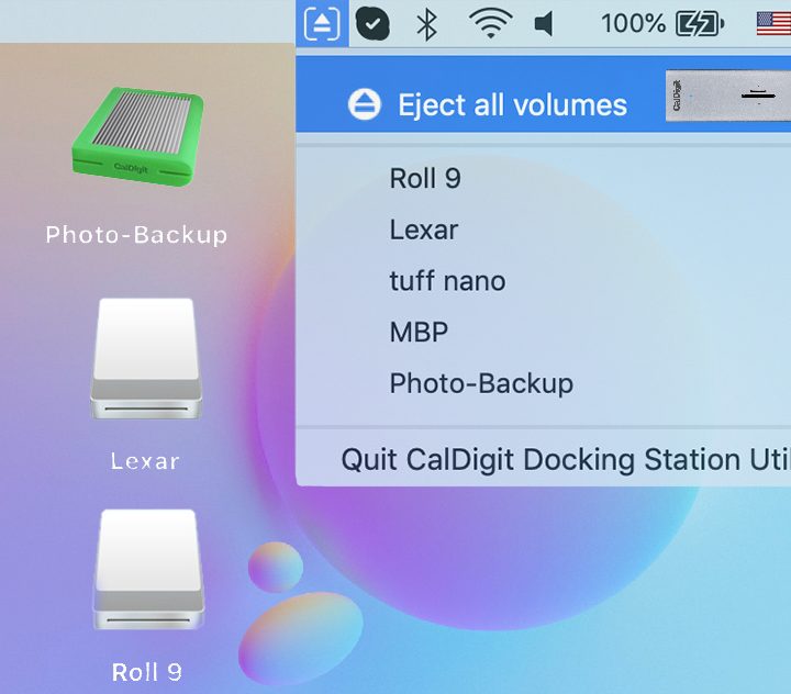 The new CalDigit utility for MacOS allows users to monitor connected devices.