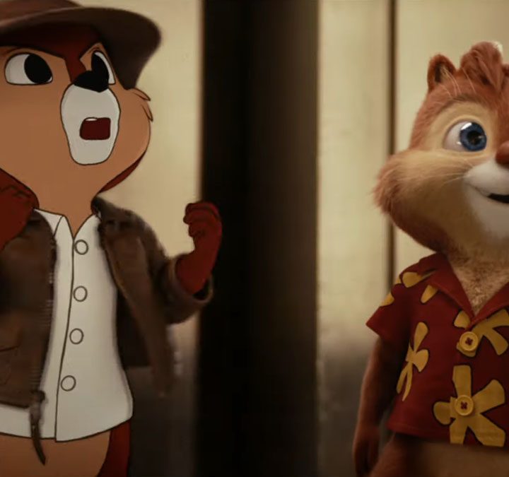 Chip and Dale live in a live-action world in the new Rescue Rangers movie.