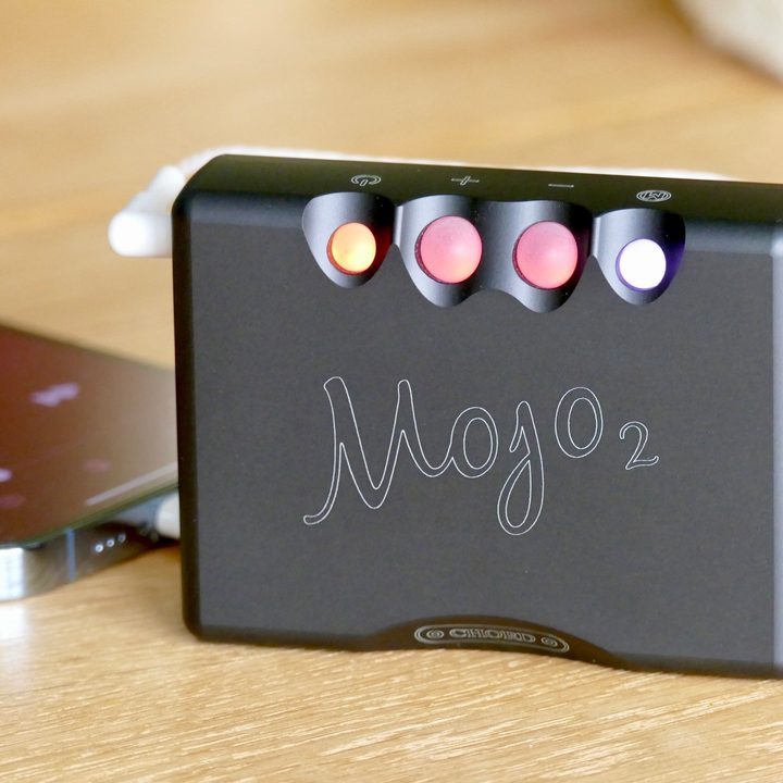 The Chord Mojo 2 features colorful buttons.
