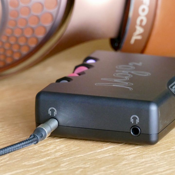The Chord Mojo 2 sports two headphone jacks.