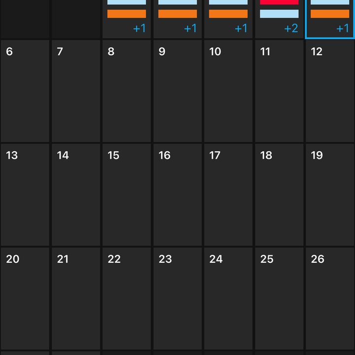 The Garmin Connect calendar shows your day-to-day progress.