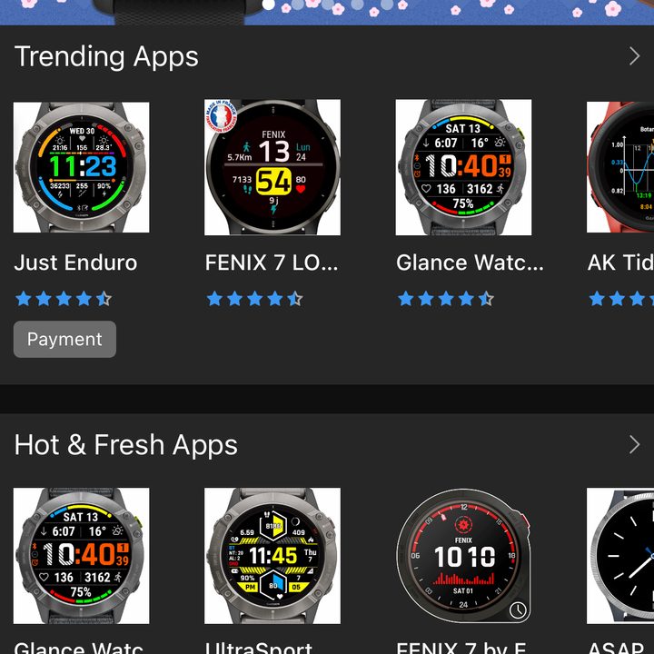 The ConnectIQ app is home to watch faces and more.