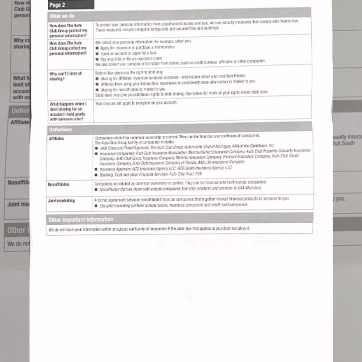 Scanned document with Continuity Camera on iPhone.