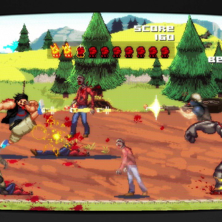 The player kicks an enemy in Dead Island Retro Revenge.