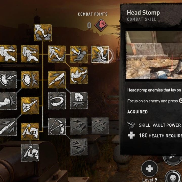 The Head Stomp combat skill from Dying Light 2.