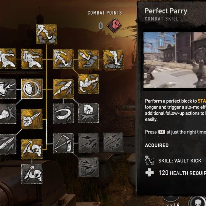 The Perfect Parry combat skill from Dying Light 2.