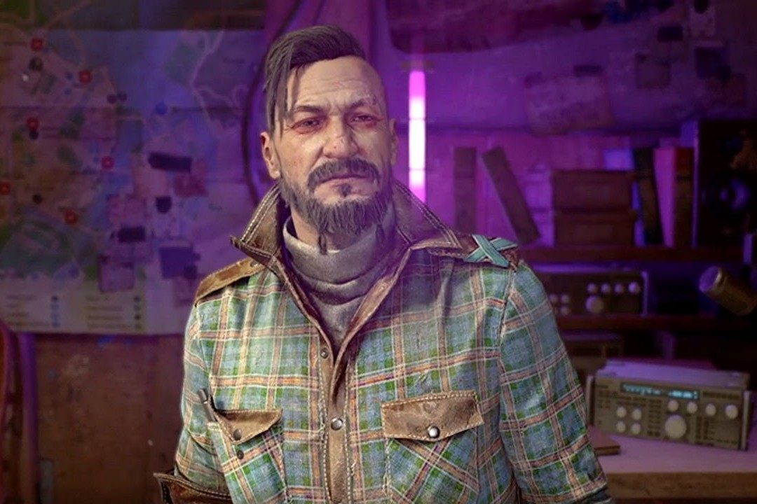 Frank from Dying Light 2 talking to Aiden.