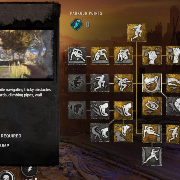 The Sleek Runner parkour skill from Dying Light 2.