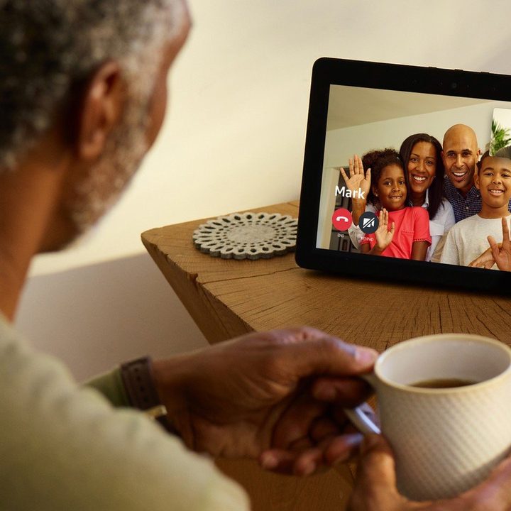 A family call over Echo Show.