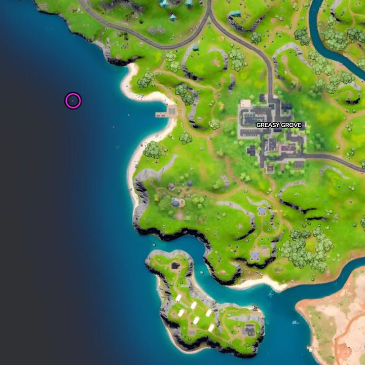Map of Adrift location in Fortnite.