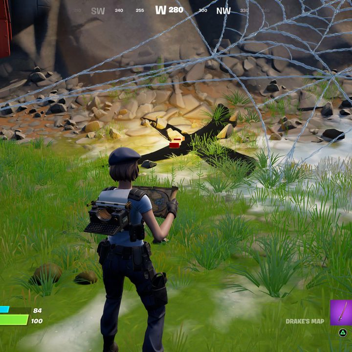 Drake's treasure in Fortnite.