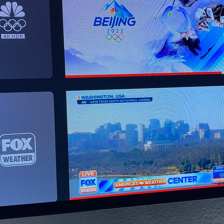 Fox Weather on YouTube TV.