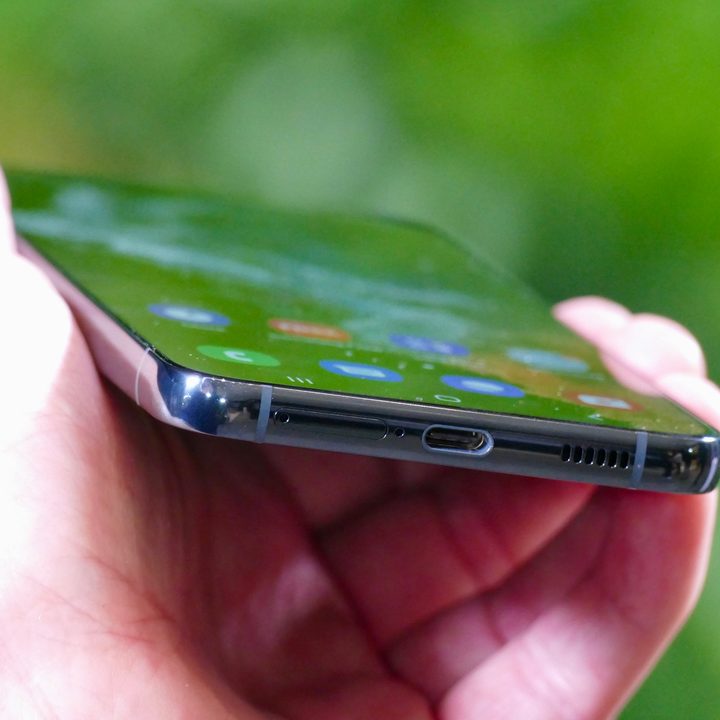 Galaxy S22 Plus charging port.