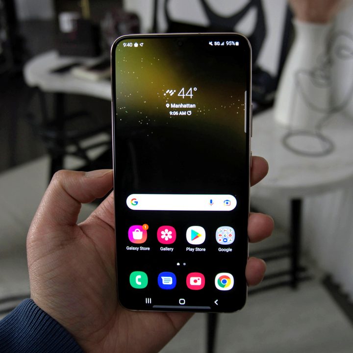 The Samsung Galaxy S22 Plus.