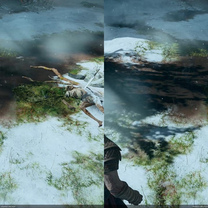 Shadows in God of War.