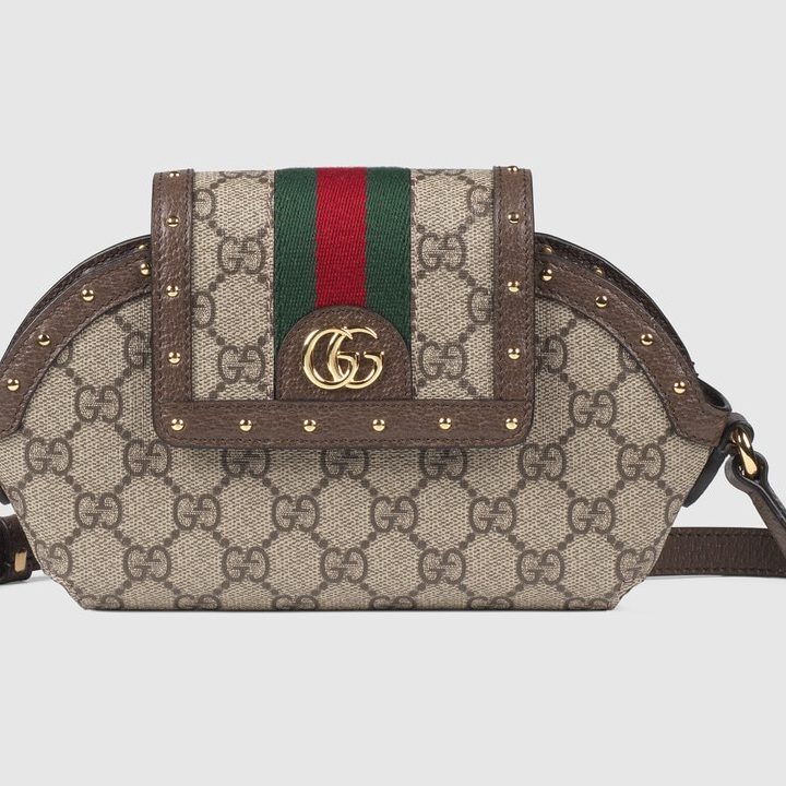 Gucci's AirPods Max case in brown color.