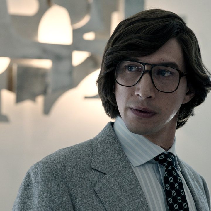 Adam Driver in House of Gucci.