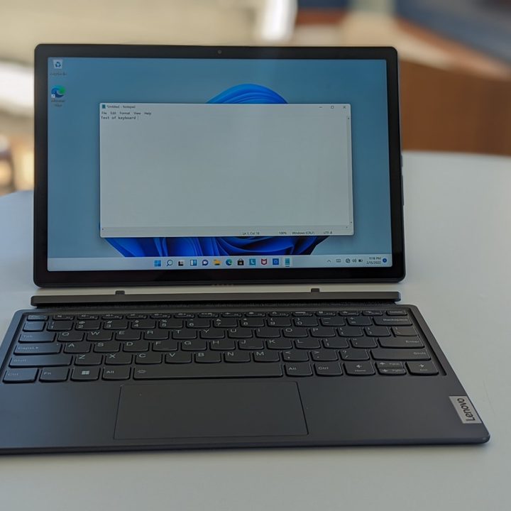 The Ideapad 5i with the keyboard detached.