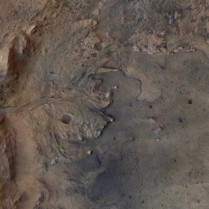 Mars' Jezero Crater.