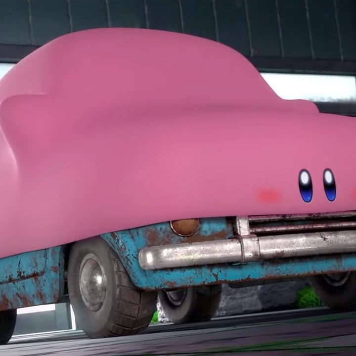 Kirby can become a car in Kirby and the Forgotten Land.