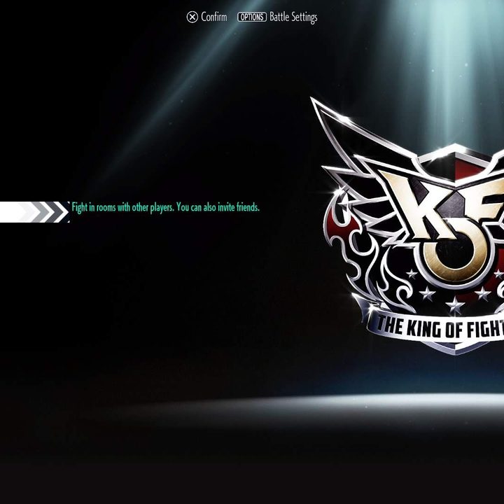 King of Fighters XV's main menu.