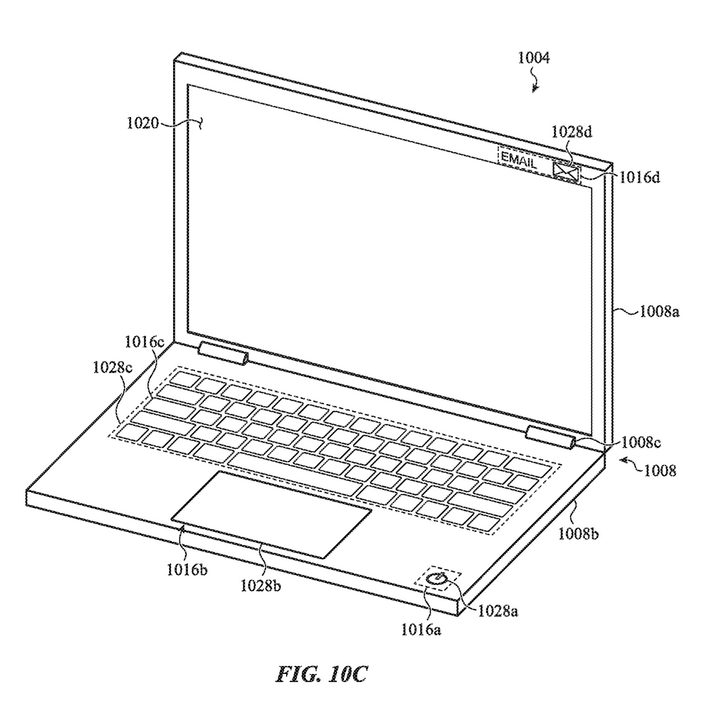 Apple patented a MacBook Pro design with ceramic construction and touch-sensitive bezels around the display.