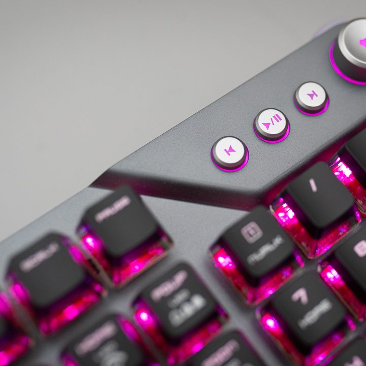 Media keys on the MSI GK71 Sonic.