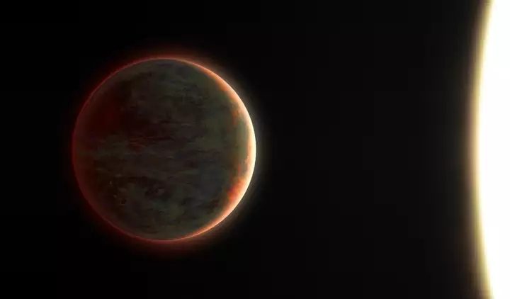 Artist's impression of the exoplanet WASP-121 b.