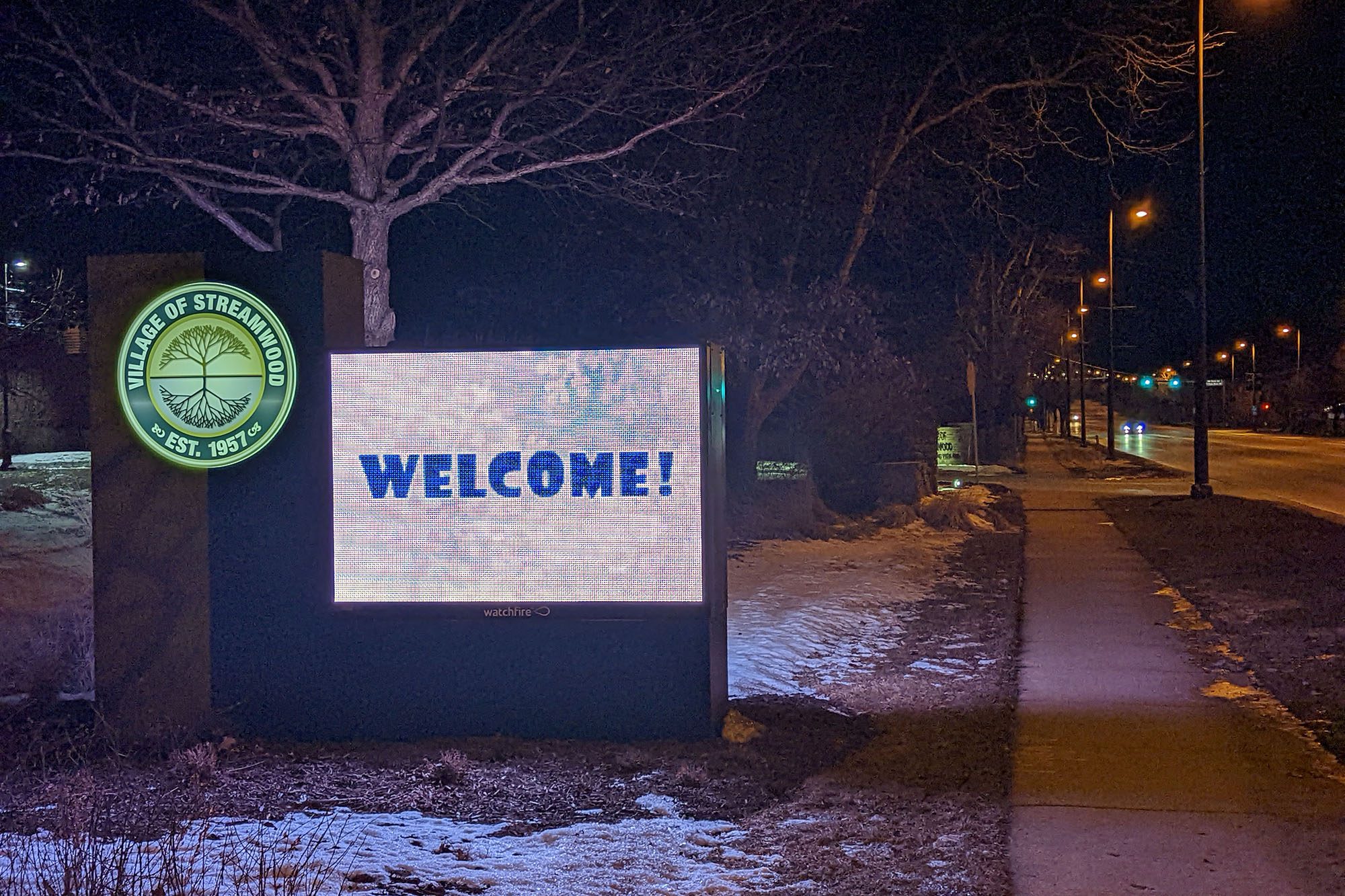 This is a sample photo of a sign at 2X zoom from the Pixel 6.