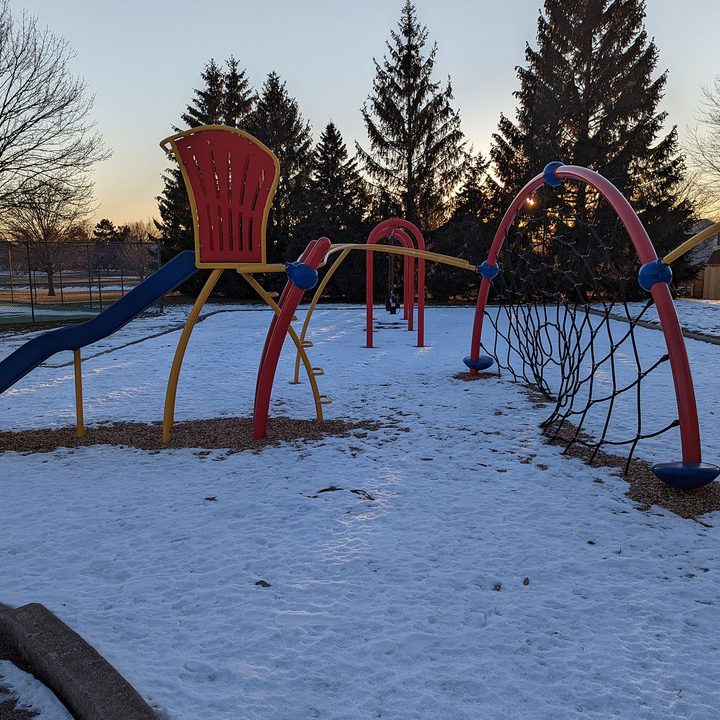 This is a sample photo of a playground from the main camera of the Pixel 6.