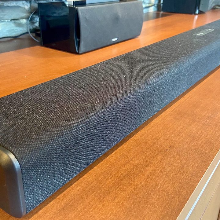 The Polk Signa S4 Dolby Atmos 3.1.2 soundbar.