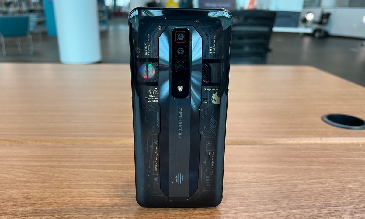 The RedMagic 7 has an outrageous design.