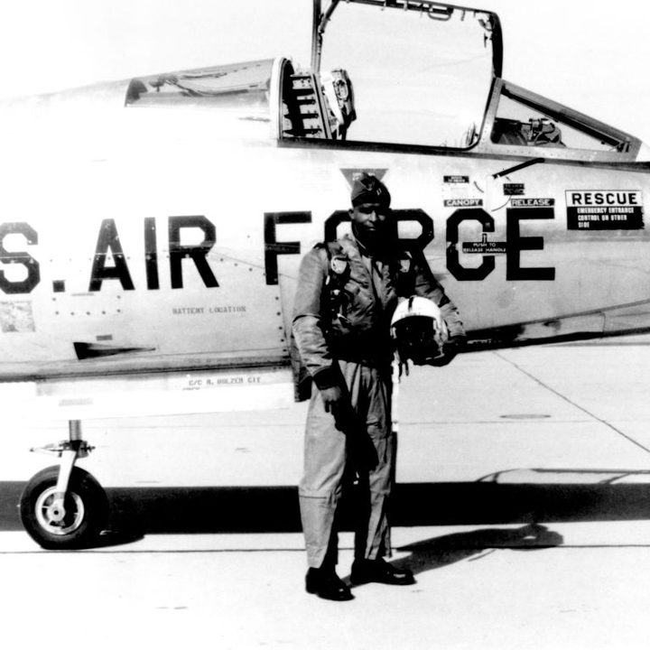 Robert Henry Lawrence Jr. the United States Air Force officer and the first African-American astronaut, 1967.