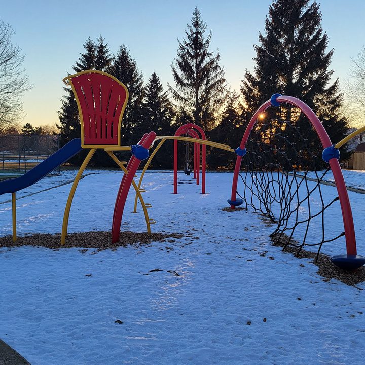 This is a sample photo of a playground from the main camera of the Samsung Galaxy S21 FE 5G.