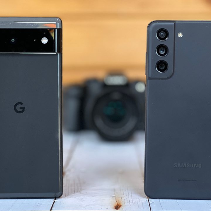 The Samsung Galaxy S21 FE 5G and the Pixel 6 both have great cameras.